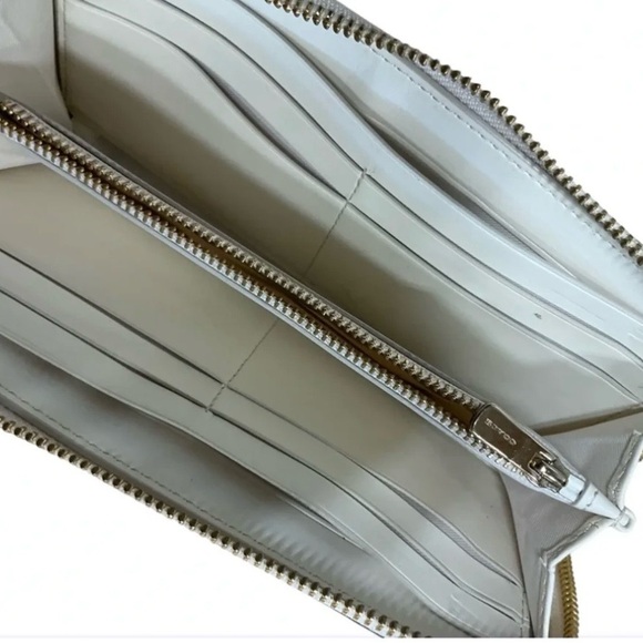 LIKE NEW! RARE Vintage Accordion Zip Wallet Floral Appliqué Willow Purse - Picture 6 of 7